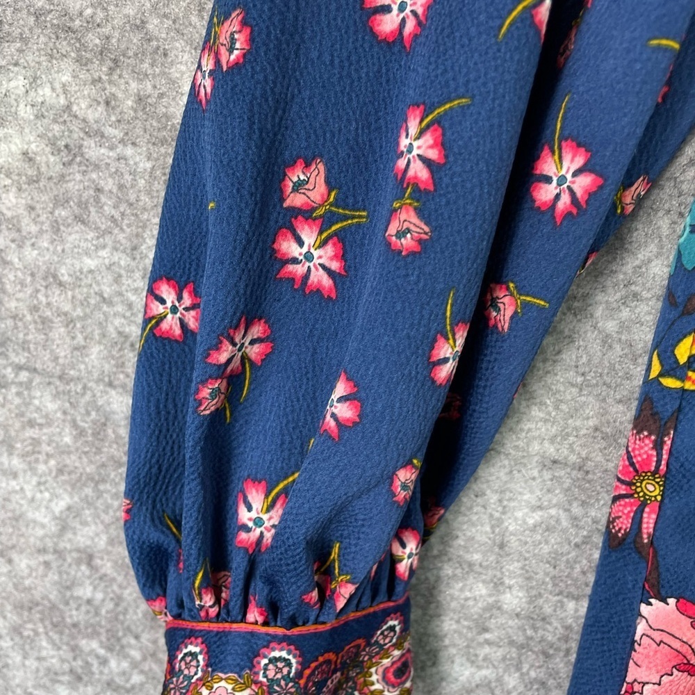 Ann Taylor LOFT Women’s Dress Size Small Wildflower Satin Shift Dress Colorful - Picture 2 of 12